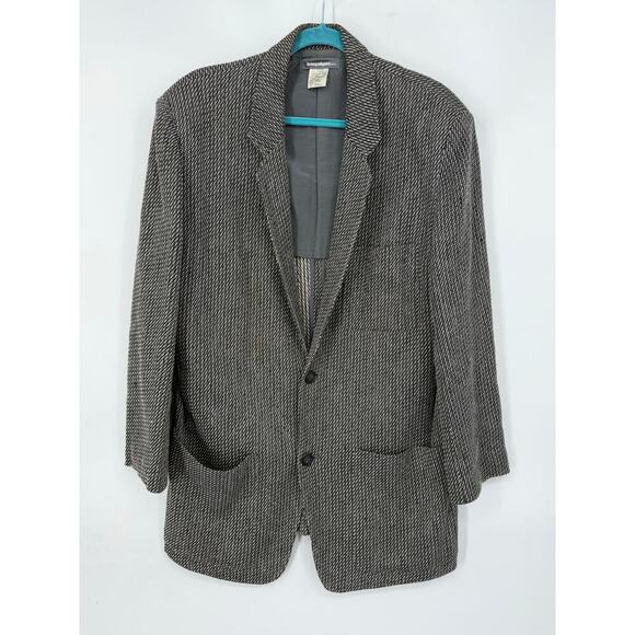 Vintage Issey Miyake Blazer Linen Blend Mens Sz S Corpcore 80s 90s - Picture 1 of 9